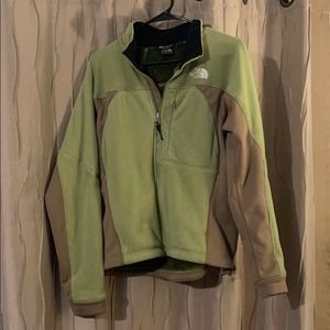 Med Lime Green Windwall North Face jacket women’s